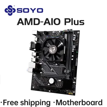 Бортовой процессор SOYO Материнская плата A10 Quad Core Plus с ядерным дисплеем Процессор AMD A10-RX425BB DDR3 M.2 SATA3.0 Компьютерные компоненты