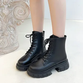 Сапоги в стиле Лолиты, Женская обувь на молнии, Осенне-зимняя обувь, Ботинки с круглым носком, Женские Роскошные дизайнерские ботинки 2023 года, низкие женские резиновые ботильоны