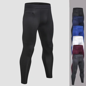 Мужские баскетбольные штаны с карманами, леггинсы для бега, костюм для бега трусцой, эластичная одежда для фитнеса, мужские спортивные штаны для пеших прогулок, спортивные брюки