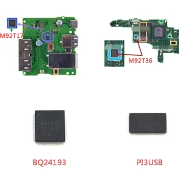 M92T36 BQ24193 P13USB M92T17 M92T55 Для Консоли Nintendo Switch Микросхема Материнской платы Управление Зарядкой Modchip Запчасти Для Ремонта