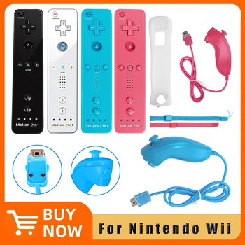 Встроенный Беспроводной Геймпад Motion Plus Для Nintendo Wii Games Control Для Nintendo Wii Пульт Дистанционного управления Джойстиком Joypad