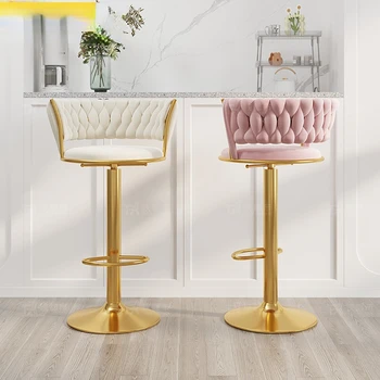 Регулируемый Металлический подъемник Golden Bar Hoker, Скандинавский Поворотный Дизайн барных стульев для приема гостей, Современная мебель для дома Sandalye