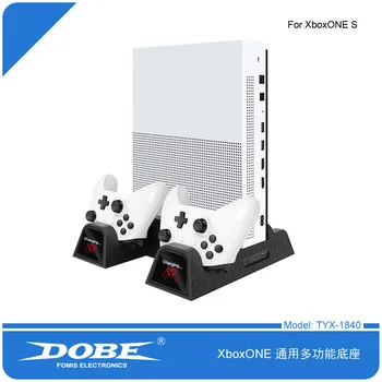 Вентилятор Охлаждения Игровой Консоли DOBE TYX-1840 Для Xbox one Slim С Автоматическим Определением Размера Двойной Подставки Для зарядки Cooler Fan