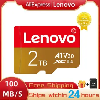 Lenovo 2TB 1TB Class 10 Карта Памяти 512GB Micro TFSD Карта 256GB Высокоскоростная TF Карта 128 ГБ TF / SD Флэш-Карта Памяти Для Телефона-Дрона