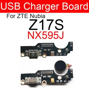 Плата USB-зарядного устройства для ZTE Nubia Z17S NX595J Зарядный USB-порт док-разъем Модуль платы Ремонт Запасные части