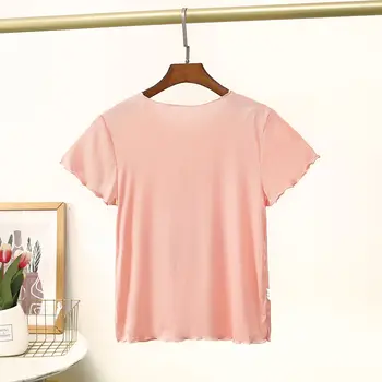 Летняя футболка с милым фламинго для девочек 2022 года с коротким рукавом Strech Tee