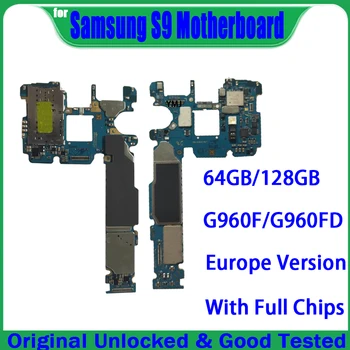 Бесплатная Доставка Для Samsung Galaxy S9 G960U G960F G960FD S9 Plus Материнская Плата G965U G965F G965FD Протестирована на 100% Оригинальной Логической Плате