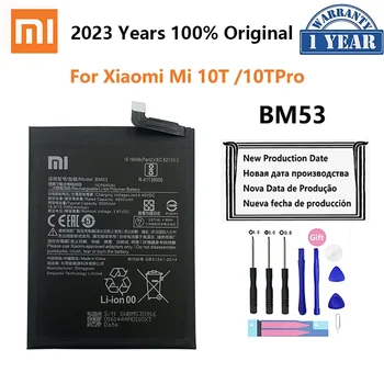 100% Оригинальный аккумулятор телефона BM53 5000 мАч для Xiaomi Mi 10T Pro 10TPro Запасные батареи для мобильных телефонов Bateria