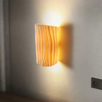 Скандинавский светодиодный настенный светильник, бра из смолы, для гостиной, спальни, лестницы, коридора, столовой, домашнего декоративного освещения. Светильники