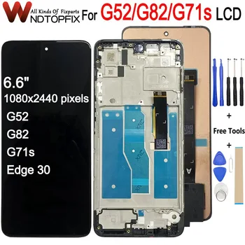 6,6“Новый Для Motorola Moto G71s ЖК-экран Сенсорная панель Дигитайзер В Сборе Edge 30 Для Moto G52 G82 G72 ЖК-Замена Деталей