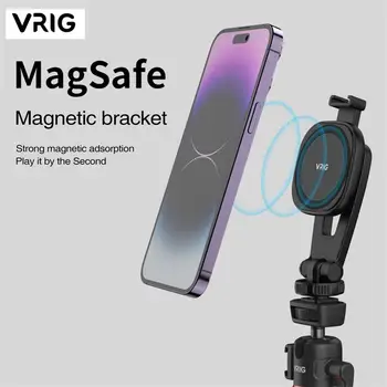 Магнитное Крепление для Штатива для Телефона VRIG 360 для Magsafe w Cold Shoe для iPhone 15 14 13 12 Серии Магнитное Кольцо для Всех Телефонов и Чехлов