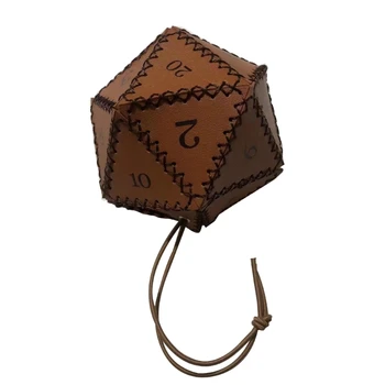 Многоугольная сумка на шнурке из искусственной кожи для настольной ролевой игры